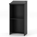 Pupitre pour podium support d'hôtesse de 116, 5 cm avec étagère de rangement et trous pour câbles pupitre ... Pupitre pour podium support d'hôtesse de 116, 5 cm avec étagère de rangement et trous pour câbles pupitre ...