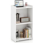 Pupitre roulant, podium de pr�sentation avec 2 �tag�res, chariot pour ordinateur portable, comptoir d'accueil, ...