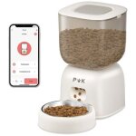 Puppy kitty pro distributeur croquettes chat automatique, bols en acier inoxydable, connect� app, vocal ...