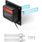 Purificateur d'air hvac pour toute la maison, 18 w, 7 pouces, lumière uv avec 2 ampoules de rechange ... Purificateur d'air hvac pour toute la maison, 18 w, 7 pouces, lumière uv avec 2 ampoules de rechange ...