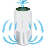 Purificateur d'air avec v�ritable filtre hepa avec lumi�re uv - c, mini purificateur d'air elimine 99, ...