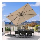 Purple leaf parasol d�port� en aluminium 2 � 3 m rectangulaire, parasol de jardin ext�rieur inclinable ...
