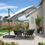 Purple leaf parasol dport en aluminium 2, 5  2, 5 m carr, parasol de jardin extrieur, adapt pour ...