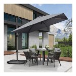 Purple leaf parasol dport en aluminium 2, 7  2, 7 m carr, parasol de jardin extrieur, adapt pour ...