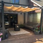 Purple leaf - pergola aluminium pour terrasse extrieur, toit coulissante, pavillon de jardin, 3. 65 ...