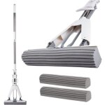 Pva balai �ponge absorbant, doble face super absorbant manche t�lescopique nettoyant de sol + une t�te ...