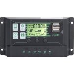 Pwm 100a contrôleur de charge solaire 12v 24v auto, régulateur charge solaire 100a pwm avec sonde température, ... Pwm 100a contrôleur de charge solaire 12v 24v auto, régulateur charge solaire 100a pwm avec sonde température, ...