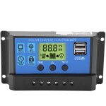 Pwm 12 v 24 v double usb régulateur de charge de panneau solaire écran lcd 30a (yjss - 30a) - eosnow Pwm 12 v 24 v double usb régulateur de charge de panneau solaire écran lcd 30a (yjss - 30a) - eosnow