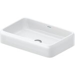 Duravit - qatego vasque à poser, 600x400mm, sans trop - plein, polie, Duravit - qatego vasque à poser, 600x400mm, sans trop - plein, polie,