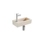 Qeramiq lave - mains kit lave - mains - 37. 5x18. 5x9cm - c�ramique - trou de robinet gauche - robinet ...