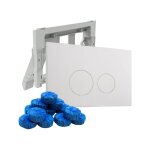 Plaque de commande qeramiq push avec support pour blocs de toilette - pour rservoir encastr geberit ...