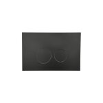 Qeramiq - push plaque de dclenchement dualflush pour bti - support geberit up320 abs rond noir mat