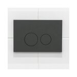 Push plaque de commande - pour rservoir encastr geberit up320 - double chasse - boutons ronds - plastique ...