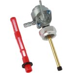 Qiilu moto universel robinet de carburant essence, valve de commutateur de r�servoir d'essence pour cb350 ...