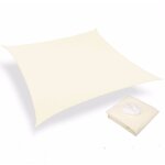 Qiyao - voile d'ombrage rectangulaire impermable 2x3m, tissu d'ombrage impermable pour jardin et terrasse, ...
