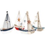 Qiysamall lot de 4 d�corations de voiliers, maquettes de voiliers, d�corations de plage, d�corations ...