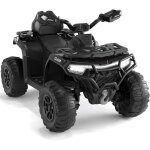 Quad �lectrique enfant 12v avec t�l�commande parentale, 2 moteurs, suspension, led, bluetooth & musique ...