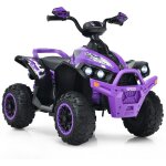 Maisonchic - quad electrique pour enfants 12v7ah led musique pdale klaxon 3 - 4 km / h pour enfants ...
