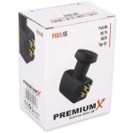Premiumx quad lnb pxqs - se black edition sat dvb - s2 hdtv 4k pour 4 r�cepteurs