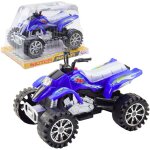 Quad tout terrain bleu avec roues a crampons