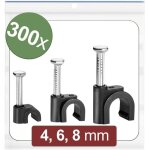 Quadrios - 24ca435 cavalier 24ca435 plage de  du faisceau 2  8 mm noir 300 pc(s)