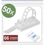 Quadrios - 24ca439 embase de fixation autocollant, vissable 24ca439 blanc 50 pc(s)