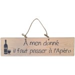 Plaque d�corative en bois naturel a men donn�. . .