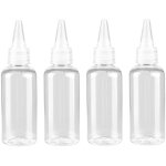 Quatre flacons souples en plastique de 60 ml, petits flacons pulv�risateurs vides, applicateurs de peinture, ...
