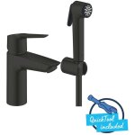 Grohe - quickfix start - mitigeur de lavabo avec douchette de bidet, noir mat 231232433 Grohe - quickfix start - mitigeur de lavabo avec douchette de bidet, noir mat 231232433