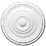 Orac - r09 rosace de plafond decor � 48. 5cm - moulure d�corative polyur�thane avec un tube de colle