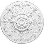 Orac - r64 rosace de plafond decor  95. 5cm - moulure dcorative polyurthane avec un tube de colle
