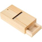 Rabot � savon en bois, rasoir � savon avec lame tranchante, bo�te � tiroir de rasage pour la fabrication ...