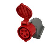 Raccord cee - 400 v / 32 a raccord avec bornes � vis - adaptateur cee 5 p�les / 6 h convient pour l'ext�rieur, ...