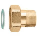Raccord complet avec joint, pour disconnecteurs s�rie 574. utiliser 574040 caleffi r59482 1 / 2 m