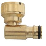 Raccord coud� pivotant en laiton pour tuyau d'arrosage, adaptateur de raccordement rapide filet� femelle ...