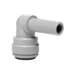 John guest speedfit - raccord coud� rigide 90� push - fit en ac�tal gris pour tuyau 5 / 16' (8 mm)