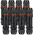 Raccord �lectrique �tanches ip68, connecteur de c�ble �lectrique bo�te de derivation �tanche �xterieur ...