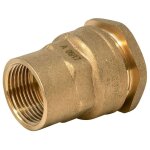Raccord laiton pn16 � compression femelle 1 1 / 4 pour tuyau pehd �32 mm