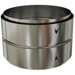 Raccord inox pour jonction de 2 tubages flexibles 180 mm