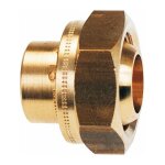 Raccord � jonction sph�ro - conique - 2 pi�ces - sp�cial gaz naturel - � souder sur cuivre