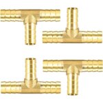 Raccord en laiton 3 voies 10 mm, rallonge de tuyau, connecteur pour tuyau d'arrosage, connecteur pour ...