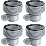 Raccord piscine, lot de 4 adaptateur tuyau piscine, raccord pompe piscine, adaptateur de tuyau de piscine ...