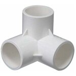 Raccord en pvc  3 voies, connecteurs de tuyau en pvc, raccords tridimensionnels, connecteurs de meubles, ...