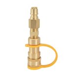 Raccord rapide pour gaz naturel de 3 / 8 po, adaptateur en laiton pour propane, pour déconnexion de tuyau ... Raccord rapide pour gaz naturel de 3 / 8 po, adaptateur en laiton pour propane, pour déconnexion de tuyau ...