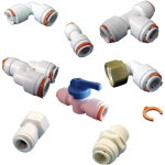 Raccords rapides pour tuyaux semi - rigides 12 mm, coude 1 / 2