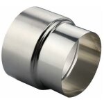 Raccord r�ducteur de conduit de chemin�e en acier inoxydable - � 80 mm / � 70 mm (1 pi�ce)