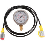 Raccord de test pour flexible hydraulique m162 bsp1 / 4 + 0400 bar, manom�tre 6000 psi, flexible de 1, ...