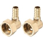Raccord de tuyau en laiton, coude 10mm x g1 / 2, raccord � �crou pivotant femelle pour eau, carburant ...