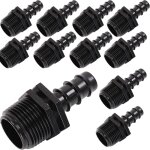 Raccords pour tuyau de pose conduite d'eau 16 mm avec filetage ext�rieur 3 / 4' x10