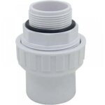 Raccord union joint mixte pvc � visser x a coller embout filet� pvc pression manchon pompe filtre a sable ...
